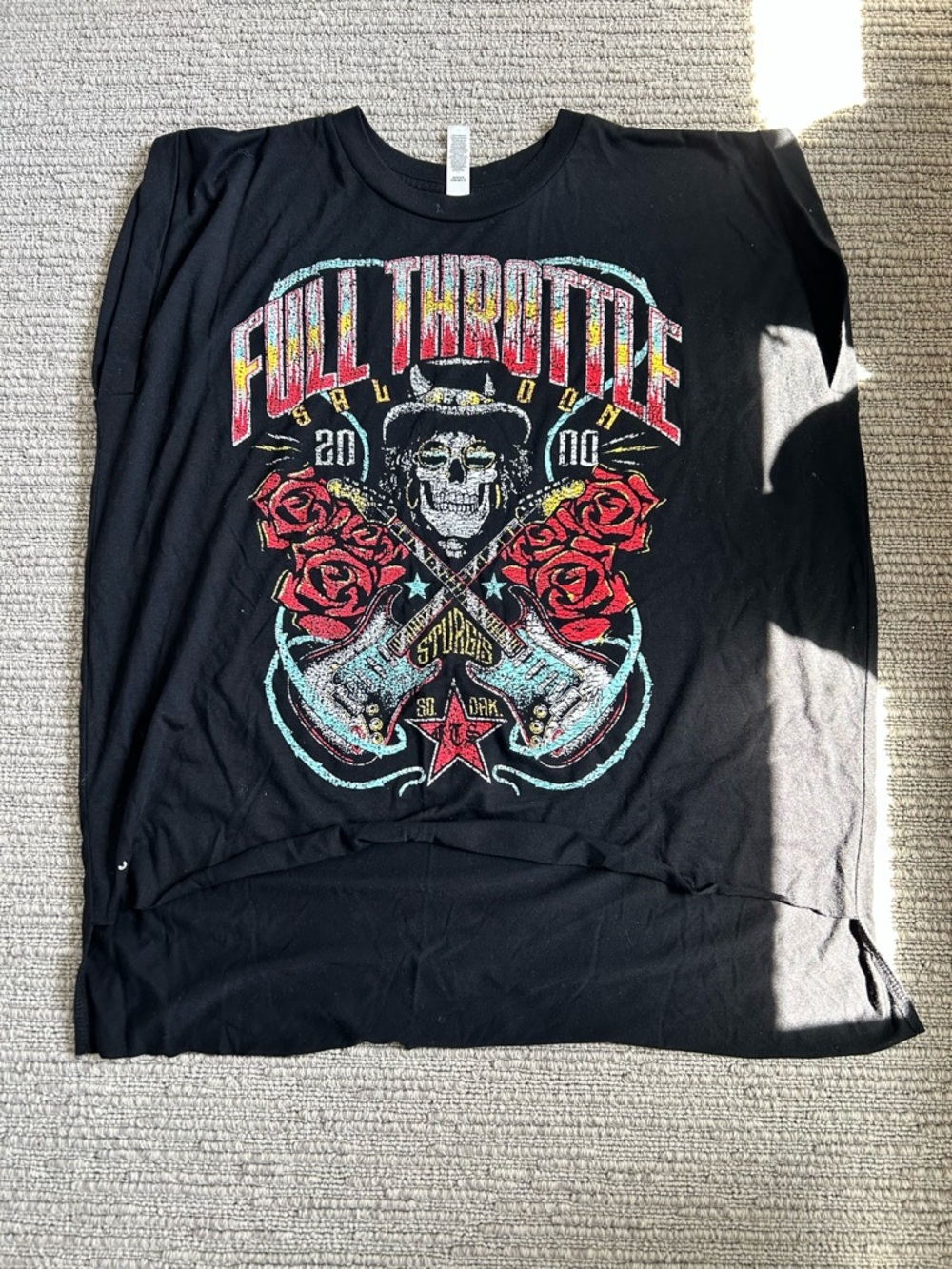Full Throttle Black Graphic Tee